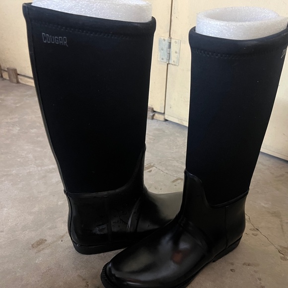 Cougar Neoprene  Rain Boots  size 10 Black - Picture 1 of 3
